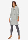 Funnel-Neck Lounge Sweatshirt Tunic, , alternate image number null