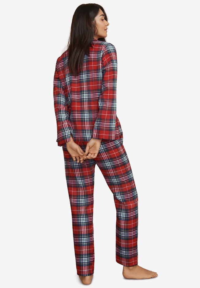 Plaid Flannel Pajama Set, , on-hover image number null