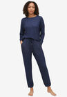 Knit Lounge Top, MARLED NAVY, hi-res image number null