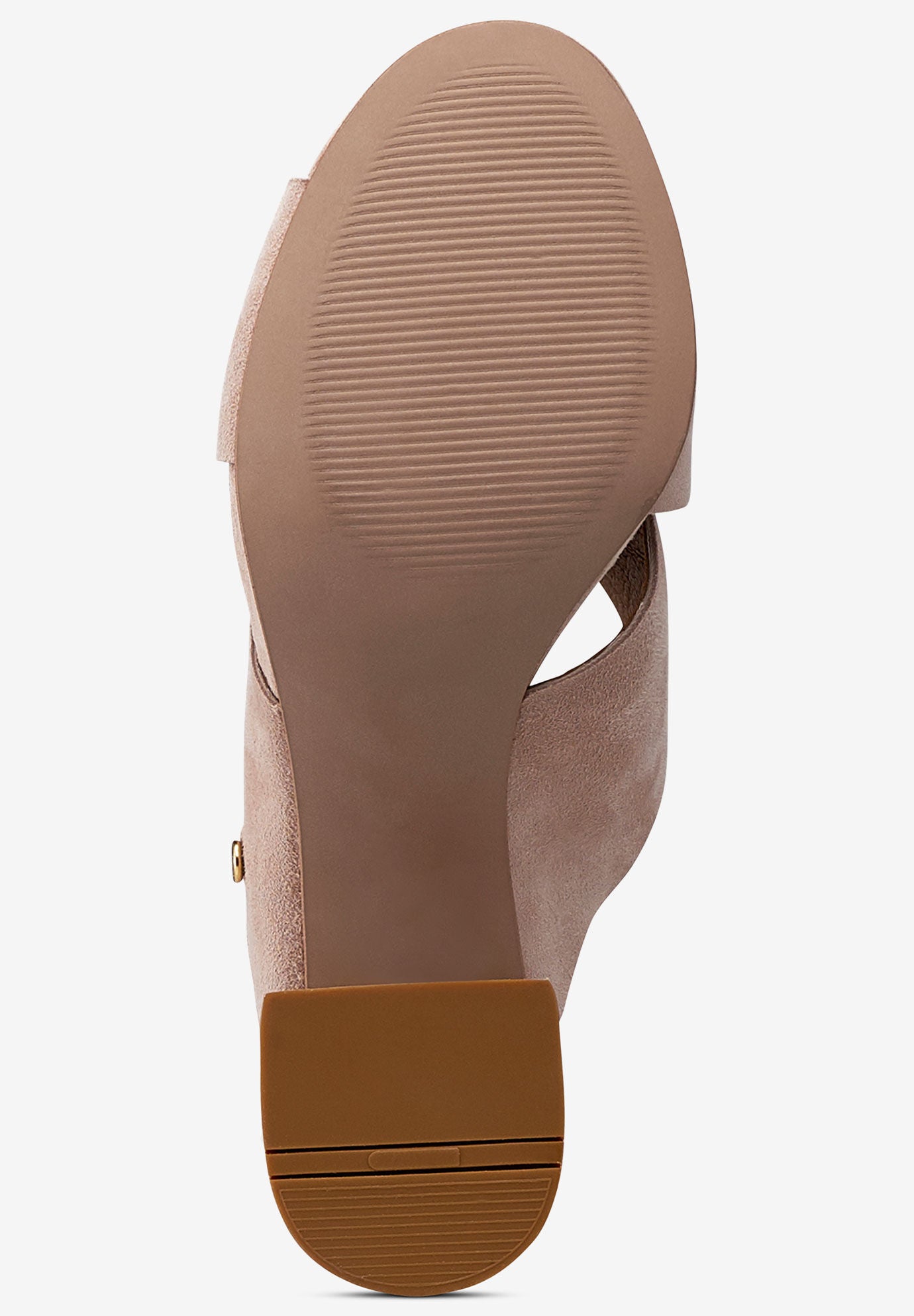 Suede Block Heel Sandal, , alternate image number 3