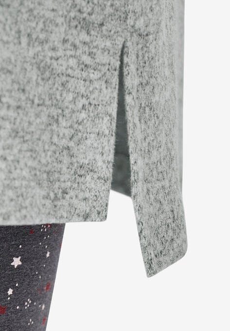 Funnel-Neck Lounge Sweatshirt Tunic, , alternate image number null