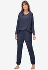 Marled Knit Jogger Pants, MARLED NAVY, hi-res image number null