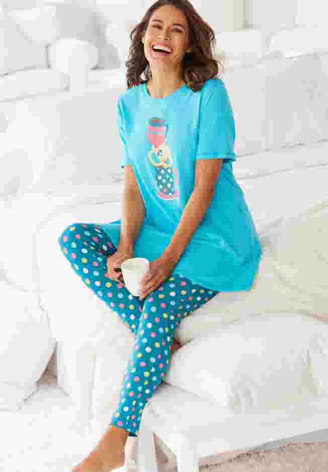 Graphic Tunic PJ Set image number 3