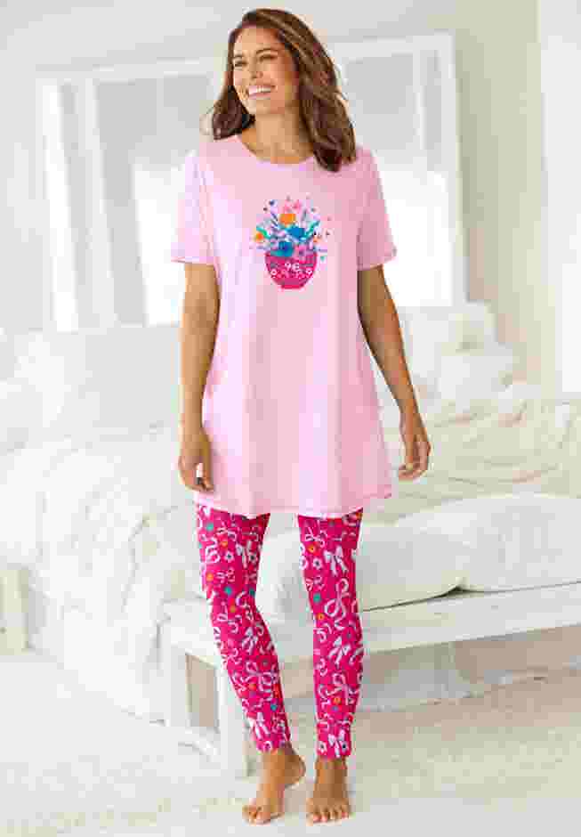 Graphic Tunic PJ Set image number 5