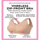 Zip-Front Lace Lounge Bra image number null