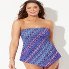 Longer Length Scarf Bandeau Tankini Top image number null