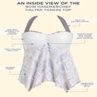 Bow Handkerchief Halter Tankini Top image number null