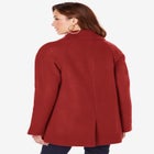 Plus Size Wool Blend A-Line Peacoat image number null