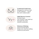 Glamorise® Wonderwire® High-Impact Underwire Sport Bra 9066 image number null