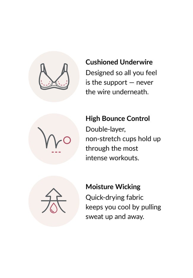 Glamorise® Wonderwire® High-Impact Underwire Sport Bra 9066 image number 5
