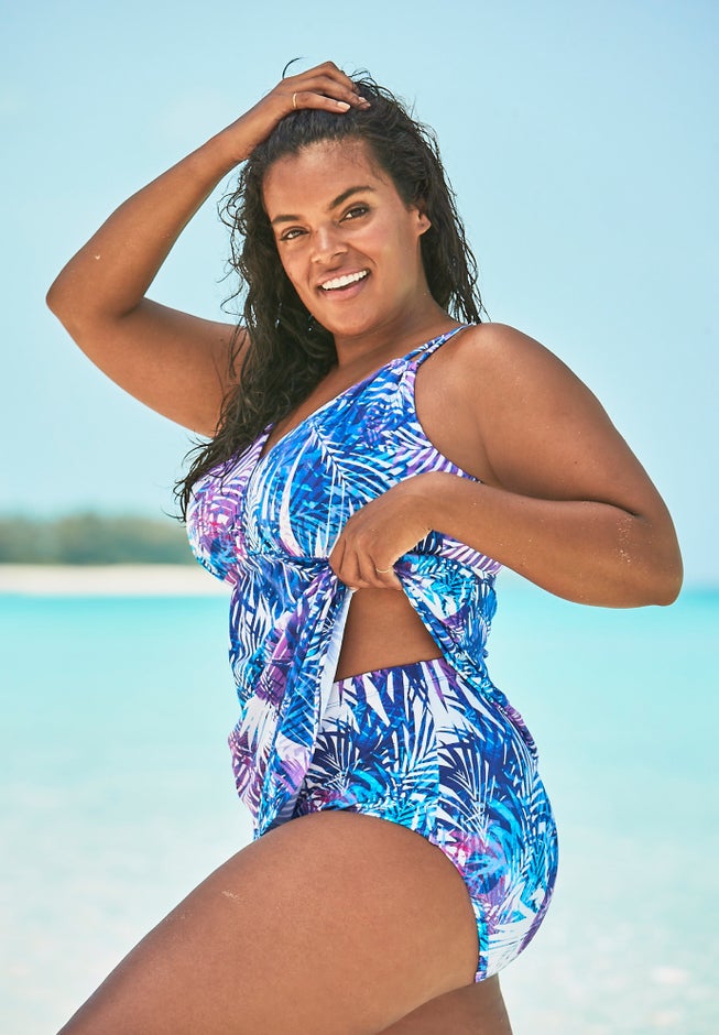 Loop Strap Two-Piece Swim Dress image number 5
