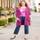 Marled Sweater Cardigan image number null