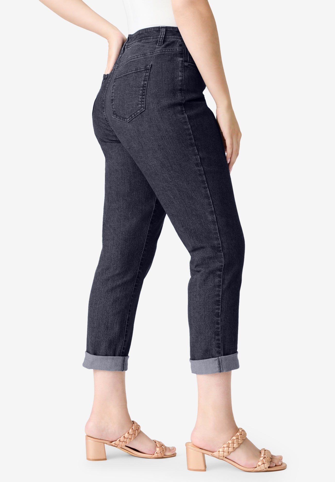 Plus Size Classic Stretch Boyfriend Jean image number 2