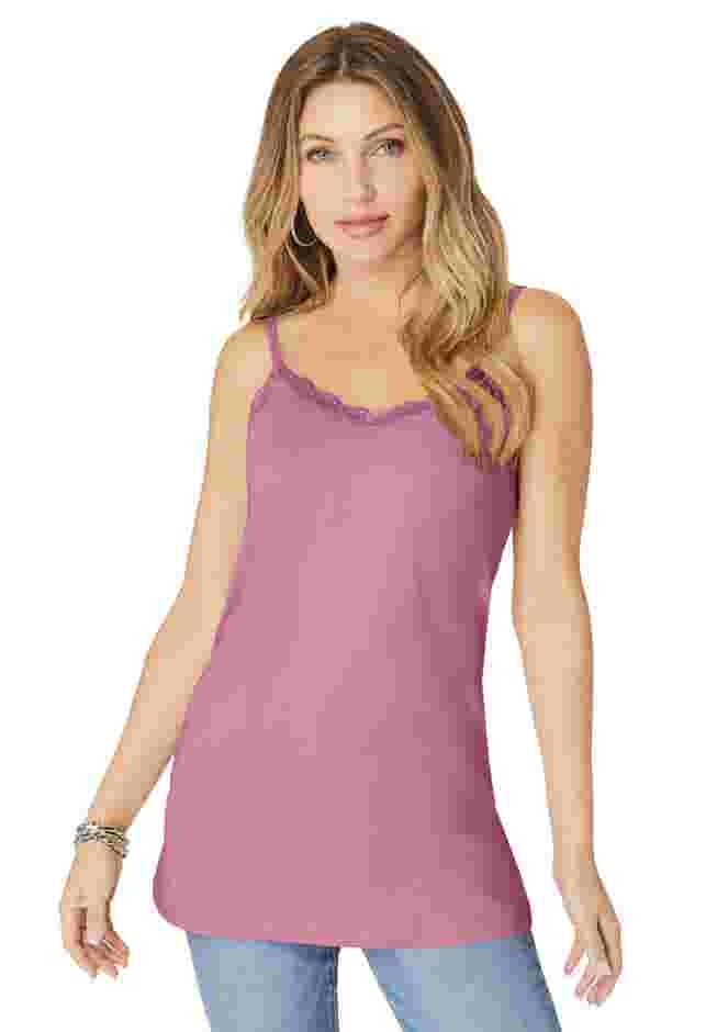Lace Trim Bra Cami image number 0