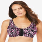 3-Pack Front-Close Cotton Wireless Bra image number null