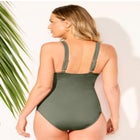 Shirred Underwire One Piece Swimsuit image number 1