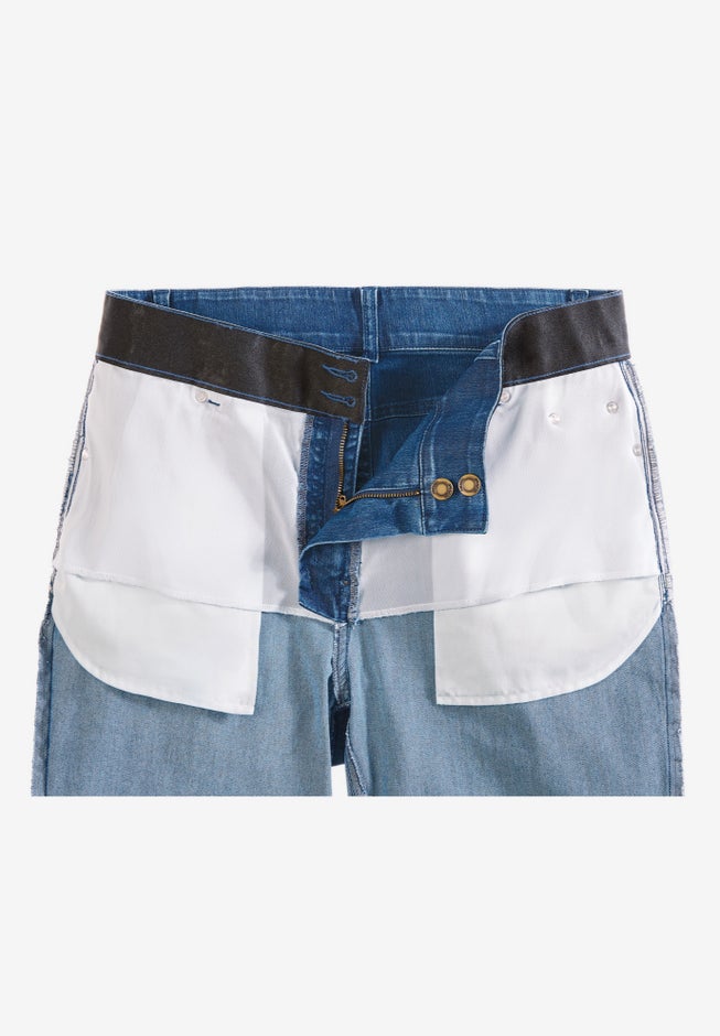 Secret Solutions™ Tummy Smoothing Denim Jean Capri image number 4