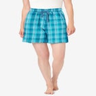 Flannel Pajama Short image number null