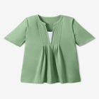 7-Day Layer-Look Elbow-Sleeve Tee image number null