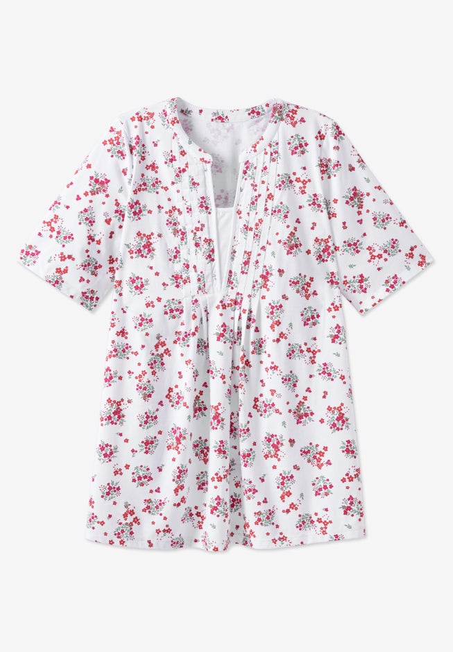 7-Day Layer-Look Elbow-Sleeve Tee image number 5