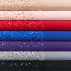 Plus Size Sequin Lace Three Quarter Sleeve A-Line Gown image number null