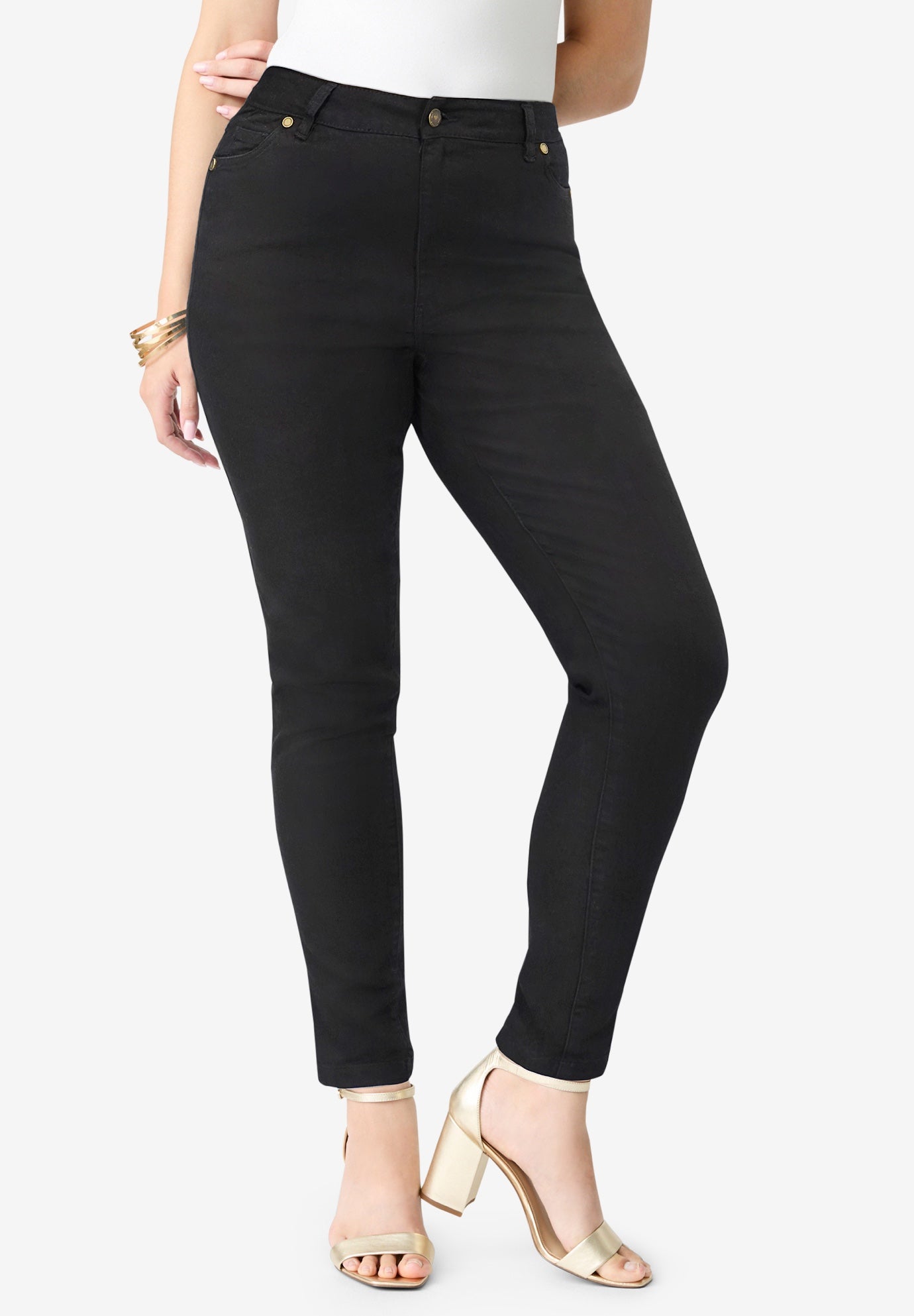 Plus Size Classic Stretch Slim Jean image number 0