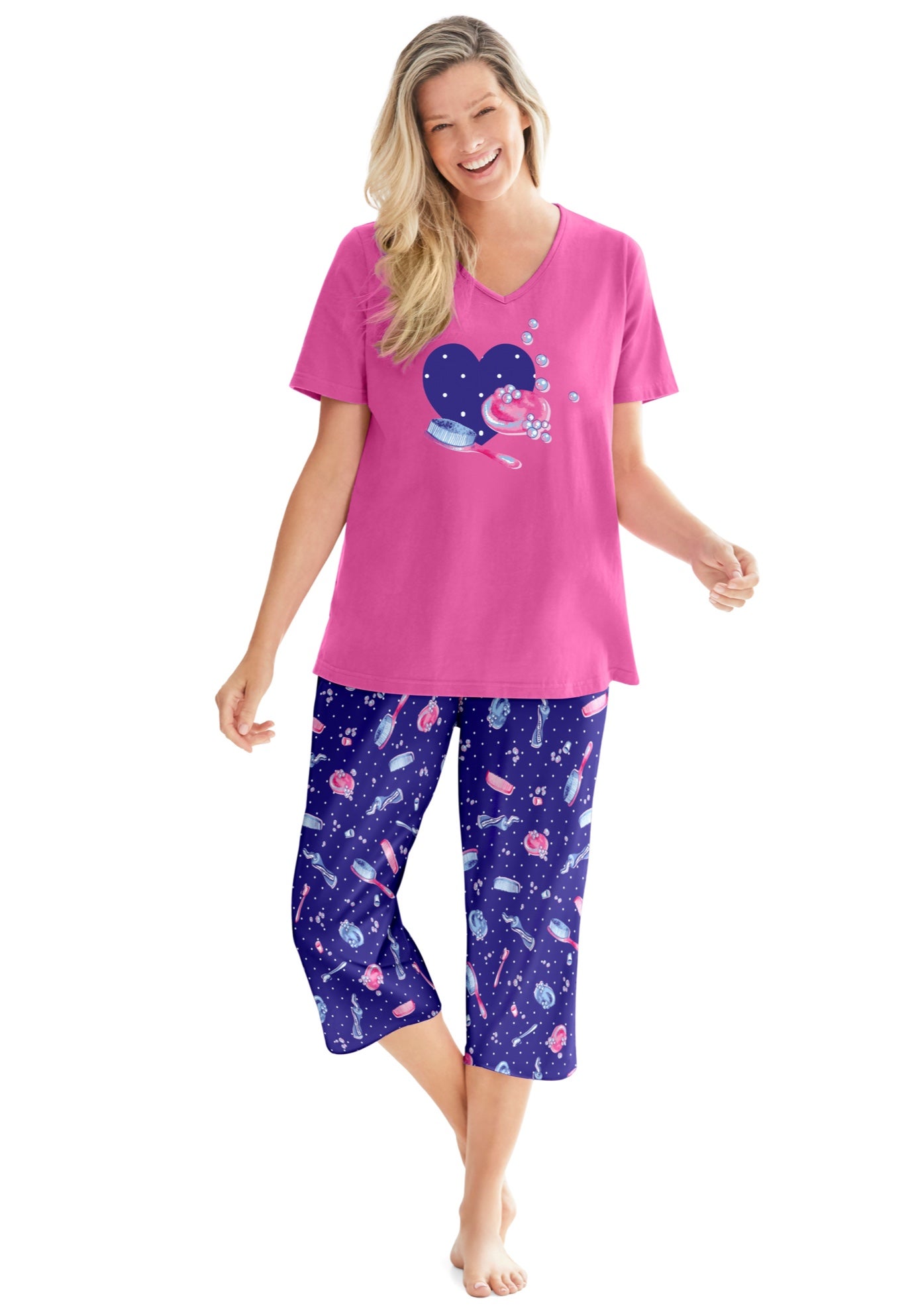 2-Piece Capri Cotton PJ Set image number 0