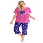 2-Piece Capri Cotton PJ Set image number null