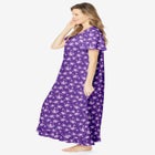 Long Floral Print Cotton Gown image number null