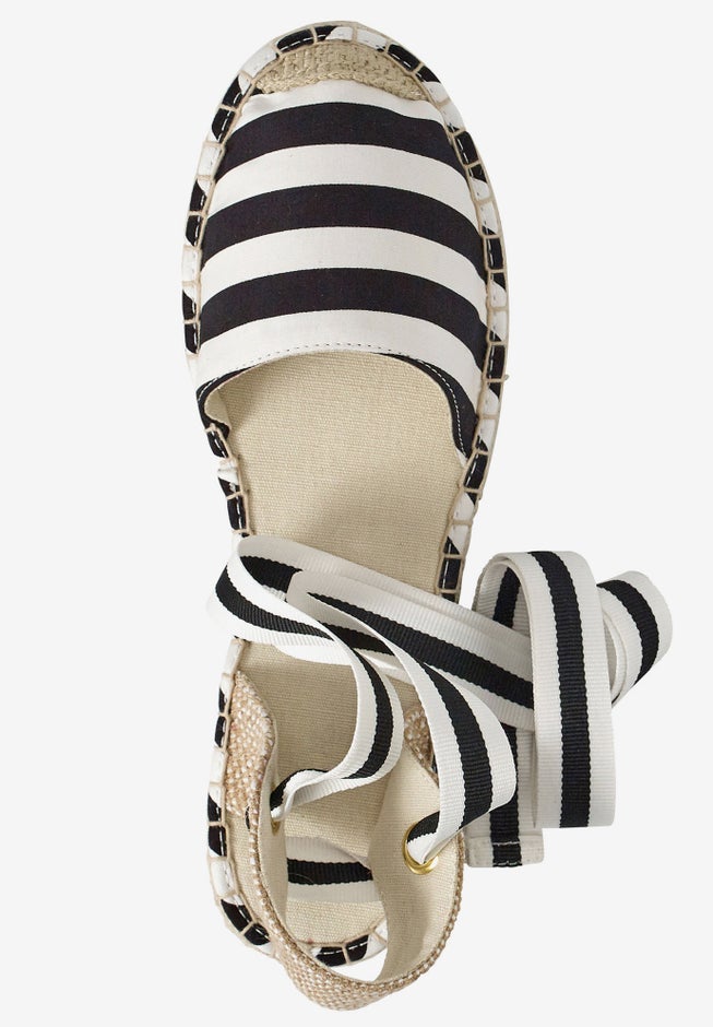 Lace-Up Flat Espadrilles image number 3