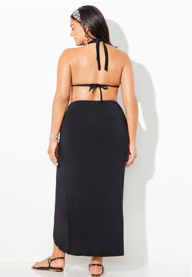 Pack & Go Wrinkle-Resistant Sarong Skirt Cover Up image number 2