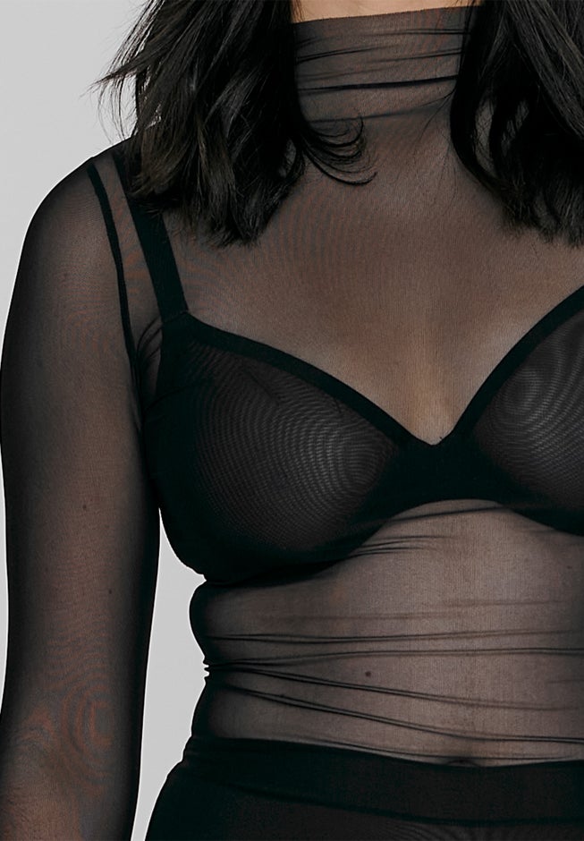 The Mockneck Dress - Mesh image number 4