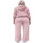 Wide Leg Fleece Sweatpant With Drawstring Waist image number null