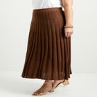 Pleated Midi Skirt image number null