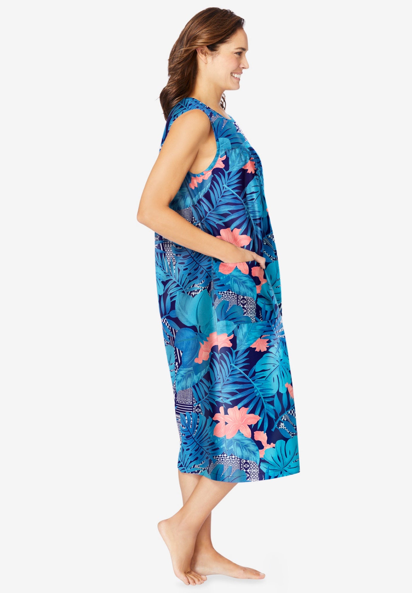 Sleeveless Print Lounger image number 2