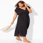 Surplice Maxi Cover Up Dress image number null