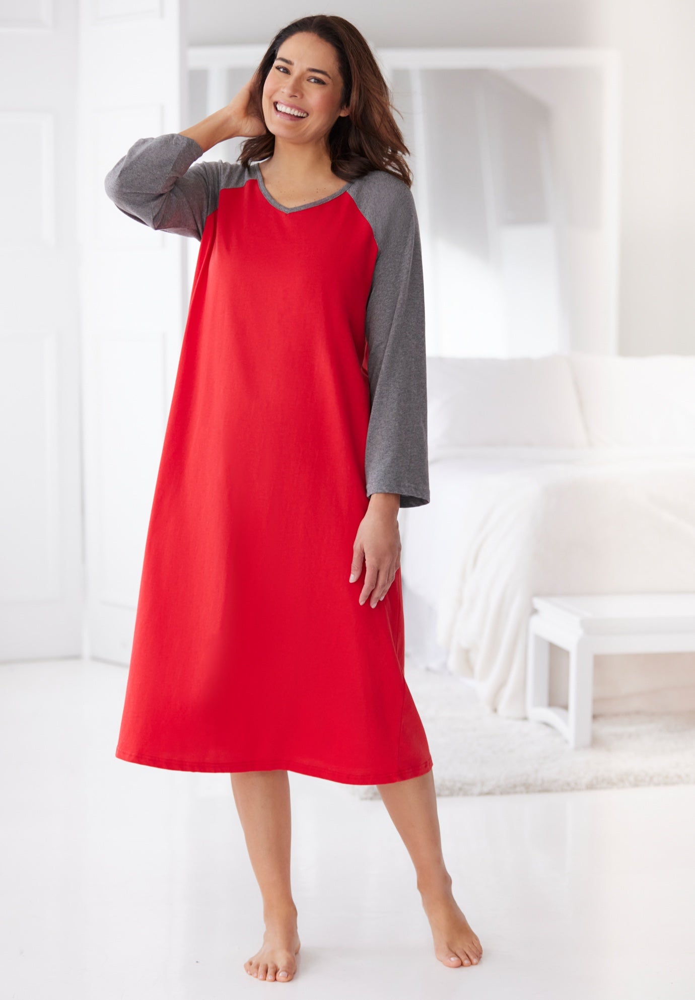 Avenue Body Baseball Sleepshirt image number 0