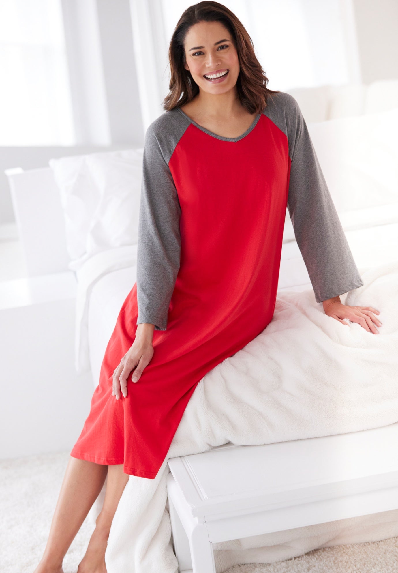 Avenue Body Baseball Sleepshirt image number 6