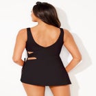 Asymmetrical Cut Out Swimdress image number null