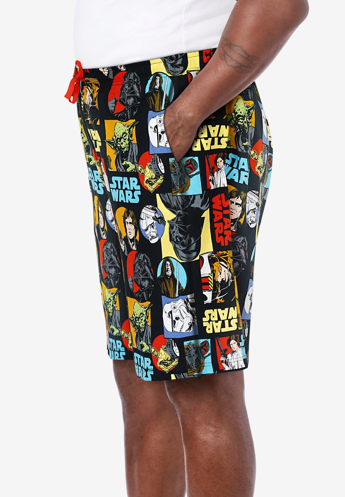 Licensed Novelty Pajama Lounge Shorts image number 2