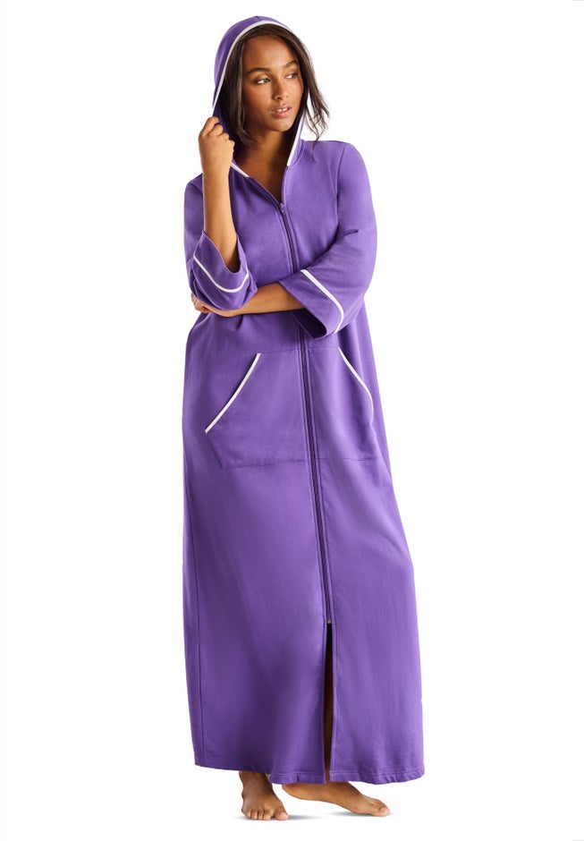 Long French Terry Robe image number 7