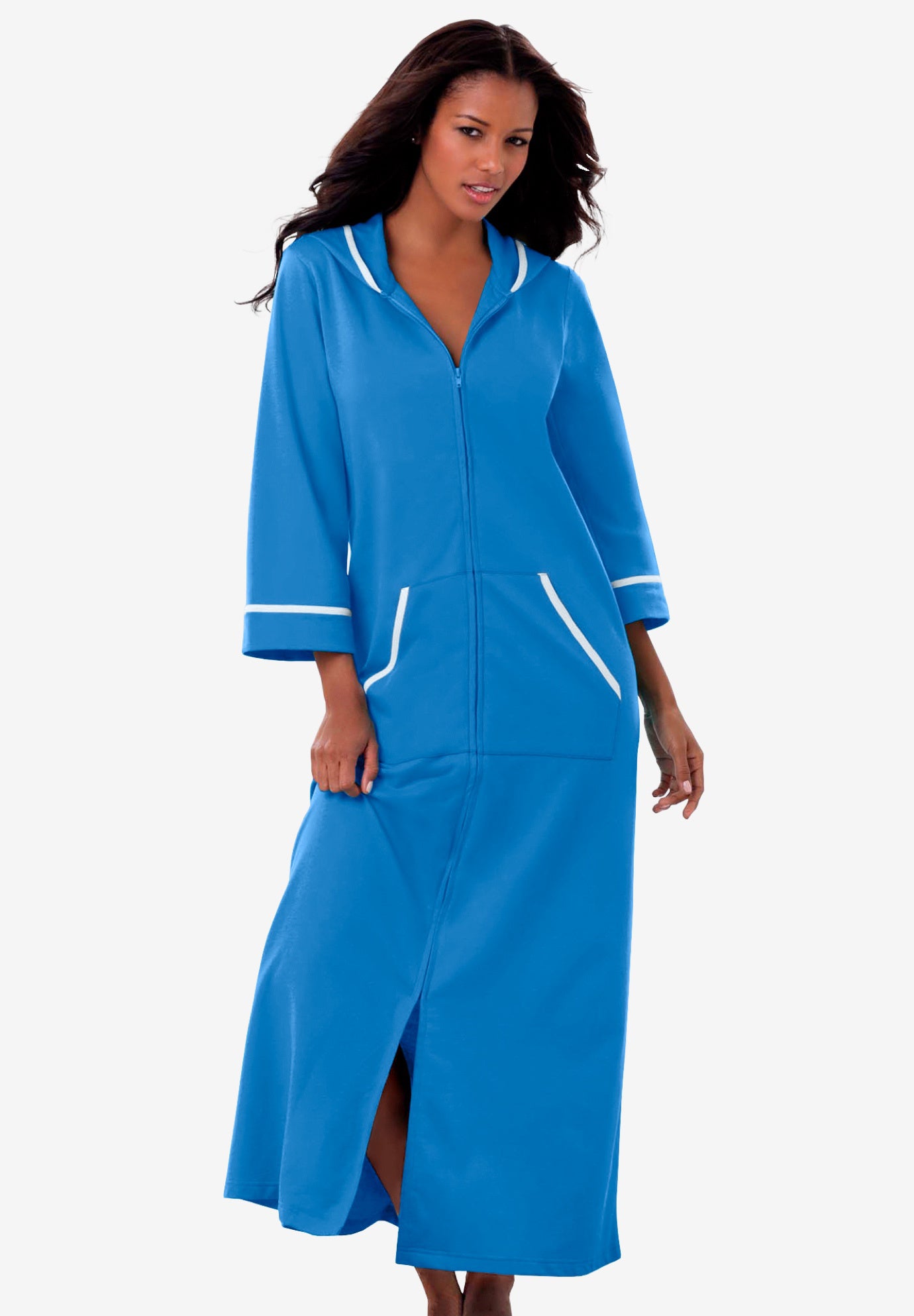 Long French Terry Robe image number 0