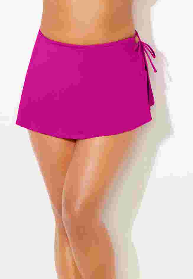 Asymmetrical Side Tie Swim Skirt image number 0
