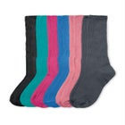 6-Pack Rib Knit Socks image number null
