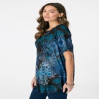 Plus Size Angelina Tunic Top &ndash; Short Sleeve, Flowy Fit, Everyday Comfort image number null