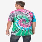Lightweight Tie-Dye Crewneck Tee image number null