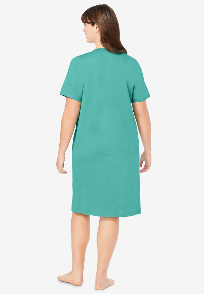 Printed Sleepshirt with Pocket image number null
