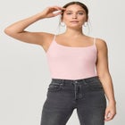 Cotton Spandex Scoop Neck Sleeveless Cami image number null
