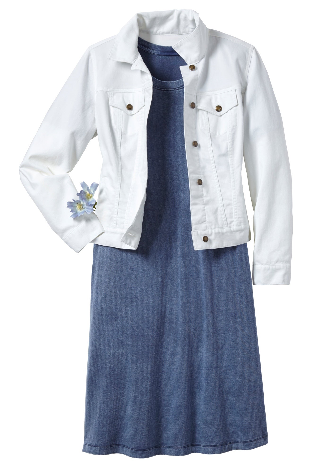 Stretch Denim Jean Jacket image number 3