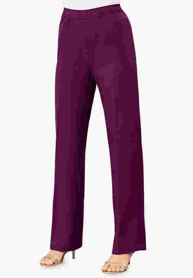 Plus Size Wide Leg Bend Over® Pant image number 2